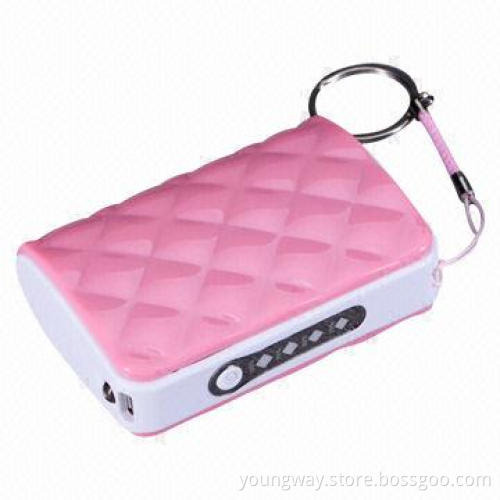 Power Bank with 5,600mAh Capacity, Sized 74 x 54 x 25mm